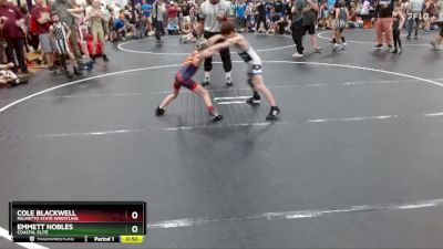 58 lbs Quarterfinal - Cole Blackwell, Palmetto State Wrestling vs Emmett Nobles, Coastal Elite