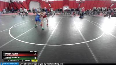 144 lbs Cons. Round 2 - Tanner Hanson, Wisconsin vs Oakley Pluess, Rapids Wrestling Club