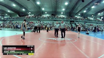 95 lbs Quarterfinal - Wyatt Jones, Savannah Youth Wrestling Club-AA vs Lex Johnston, Open Mats Wrestling Club-AAA