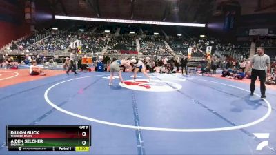 4A-220 lbs Semifinal - Dillon Glick, Thunder Basin vs Aiden Selcher, Sheridan