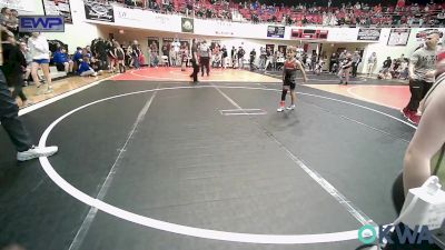 58 lbs Quarterfinal - Wyatt Holtz, Wagoner Takedown Club vs Waylon Wooten, Warner Eagles Youth Wrestling