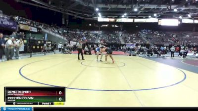 4A 220 lbs Quarterfinal - Demetri Smith, Mountain Home vs Preston Colvin, Skyline