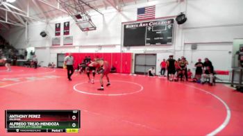 157 lbs Cons. Semi - Alfredo Trejo-Mendoza, Sacramento City College vs Anthony Perez, Palomar