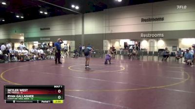 120 lbs Round 1 (6 Team) - Ryan Gallagher, Coastline Tidal Wave vs Skyler West, PAL Tropics