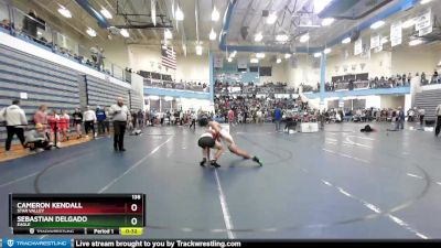 138 lbs Cons. Round 3 - Cameron Kendall, Star Valley vs Sebastian Delgado, Eagle