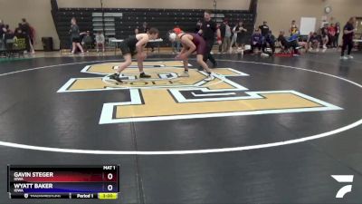 182 lbs Cons. Round 1 - Gavin Steger, Iowa vs Wyatt Baker, Iowa