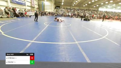 138 lbs Quarterfinal - Jonny O'Brien, PA vs Jackson Butler, PA