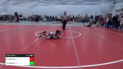 56 lbs Semifinal - Bennett Harmon, Belleville vs Deacon Spidell, Orrstown