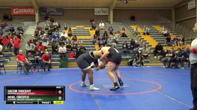 285 lbs 3rd Place Match - Noel Orozco, Eastern Oregon University (Ore.) vs Jacob Vincent, Simpson University (Calif.)