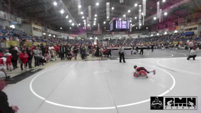 50 lbs Quarterfinal - Caylix Casias, Pikes Peak Warriors vs Kanon Huff, La Veta