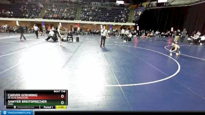 110 lbs Cons. Round 3 - Carver Goehring, DC Elite Wrestling vs Sawyer Breitsprecher, Iowa