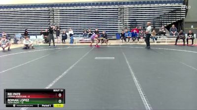 80 lbs Round 3 (10 Team) - Roman Lopez, Team Shutt vs Rei Pate, Legend Wrestling