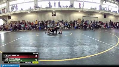 45 lbs Cons. Round 2 - Crosby Mason, Indiana vs Joe Steepleton, Salem Lions Wrestling Club