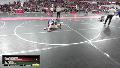 125 lbs Cons. Semi - Isaac Momper, Askren Wrestling Academy vs Eli Pukel, Green Bay United