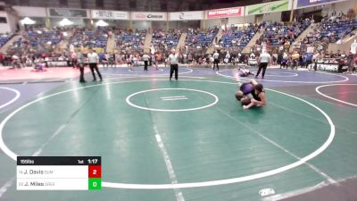 155 lbs Round Of 32 - James Davis, Summit Middle School vs Jett Miles, Greeley United