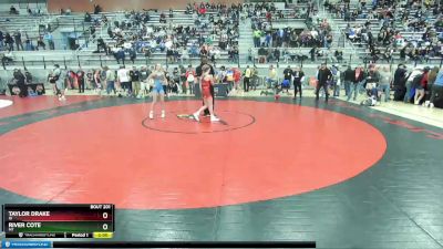 97 lbs Cons. Round 2 - Taylor Drake, ID vs River Cote, MT