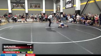 46 lbs Round 1 (4 Team) - Blair Halsted, Rocky And The Bullwinkles vs Madilyn McHawes, FEWTeamIA Purple