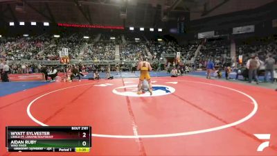 2A-126 lbs Quarterfinal - Wyatt Sylvester, Lingle-Ft. Laramie/Southeast vs Aidan Ruby, Wind River