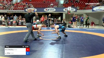 79 kg Quarterfinal - Michael O'Malley, Pennsylvania RTC vs Jake Allar, Minnesota Regional Training Center