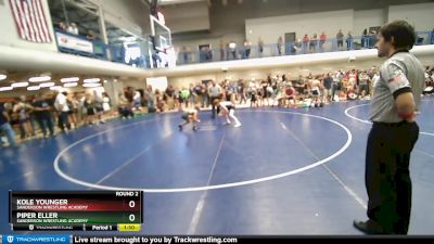 85-92 lbs Round 2 - Piper Eller, Sanderson Wrestling Academy vs Kole Younger, Sanderson Wrestling Academy