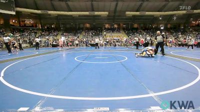 112 lbs Consi Of 8 #2 - Christian Lowe, Poteau Youth Wrestling Academy vs Brayson Gordon, Blaine County Grapplers