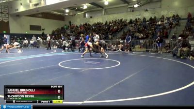 126 lbs Quarterfinal - Samuel Brunolli, Martin Luther King vs Thompson Devin, Citrus Valley