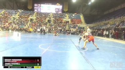 132 lbs Champ. Round 1 - Owen Magnell, West Fargo vs Brody Ferderer, Bismarck Century