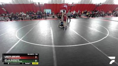 120 lbs Cons. Round 4 - Lakota Brewer, Riverdale Wrestling Club vs Rylan Burwitz, Team Nazar Training Center