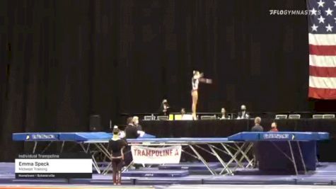 Emma Speck - Individual Trampoline, Midwest Training - 2021 USA Gymnastics Championships