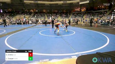 82 lbs Quarterfinal - Cara Crelia, Elgin Wrestling vs Lydia Cooper, Hurricane Wrestling Academy