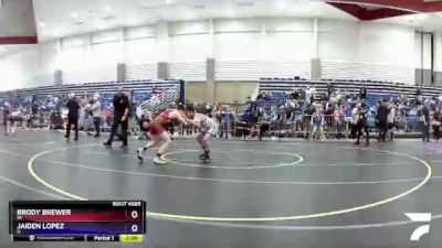 117 lbs Round 4 - Brody Brewer, MI vs Jaiden Lopez, IL