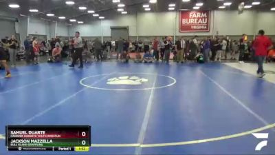 110 lbs Cons. Round 2 - Jackson Mazzella, Bull Island Grappling vs Samuel Duarte, Hanover Hawkeye Youth Wrestlin