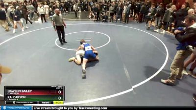 126 lbs Quarterfinal - Kai Carson, La Grande vs Dawson Bailey, Clarkston