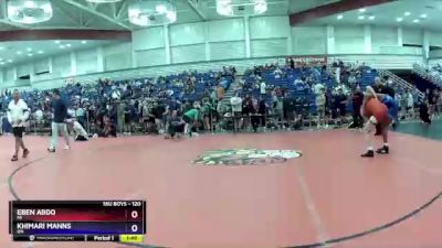 120 lbs Champ. Round 3 - Eben Abdo, MI vs Khimari Manns, OH