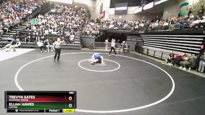 190 lbs Semifinal - Trevyn Gates, Pleasant Grove vs Elijah Hawes, Layton