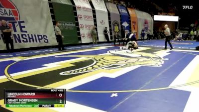 150 Class 4 lbs Cons. Round 3 - Grady Mortensen, Lee`s Summit West vs Lincoln Howard, Neosho