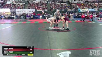 Quarterfinal - Jesse Reed, Wolf Point vs Riley Davis, Baker