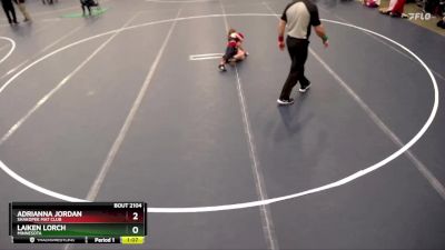 Cons. Round 1 - Adrianna Jordan, Shakopee Mat Club vs Laiken Lorch, Minnesota