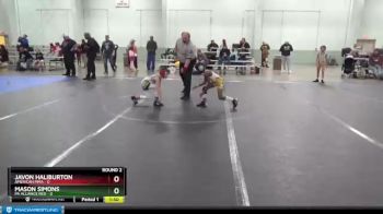 48 lbs Round 2 (8 Team) - Javon Haliburton, American MMA vs Mason Simons, PA Alliance Red