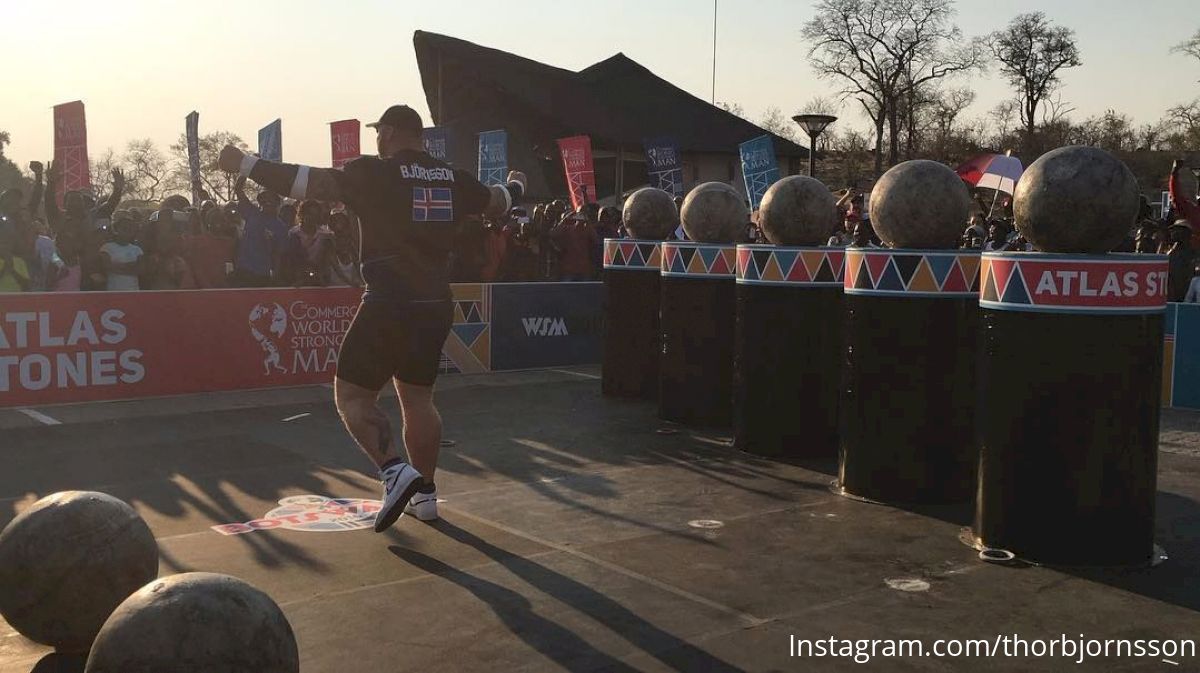 Björnsson Blazes Through Atlas Stones at World's Strongest Man