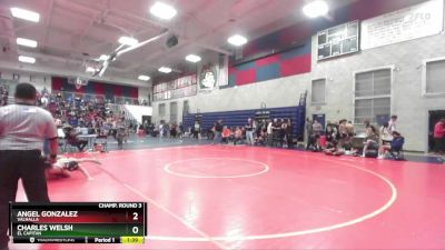 165 lbs Champ. Round 3 - Charles Welsh, El Capitan vs Angel Gonzalez, Valhalla