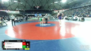 4A 220 lbs 1st Place Match - Chase Baker, Kentwood vs Koen Mattern, Lake Stevens