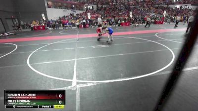 100 lbs Cons. Round 2 - Braden LaPlante, Askren Wrestling Academy vs Miles Morgan, Cambridge Wrestling Club