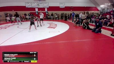 80-88 lbs Round 3 - Riggs Collett, Junior Bulldogs vs Ronan Dare, Bear Cave WC