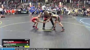67 lbs Round 3 (4 Team) - Hudson Cassiday, Cedar Springs vs Brody Gustin, Lowell Red