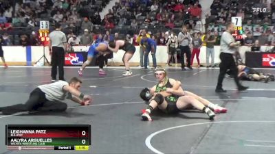 135 lbs Semifinal - Aalyra Arguelles, Wichita Wrestling Club vs Leighanna Patz, Bullpup