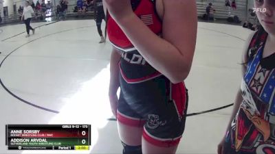 173 lbs Round 5 - Anne Sorsby, Rocket Wrestling Club / RWC vs Addison Arvdal, Sutherland Youth Wrestling Club