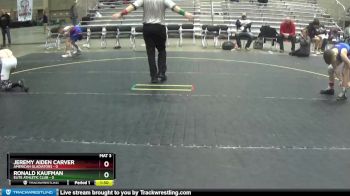 80 lbs Round 3 (6 Team) - Jeremy Aiden Carver, American Gladiators vs Ronald Kaufman, Elite Athletic Club