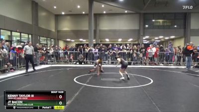 58 lbs Quarterfinal - Kenny Taylor III, Team Of Hard Knox vs Jt Bacon, Wildcat Wrestling Club