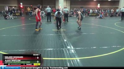 101 lbs Round 1 (6 Team) - Walker Woodard, Untouchables vs Alexa Whitlow, Contenders Wrestling Academy Green